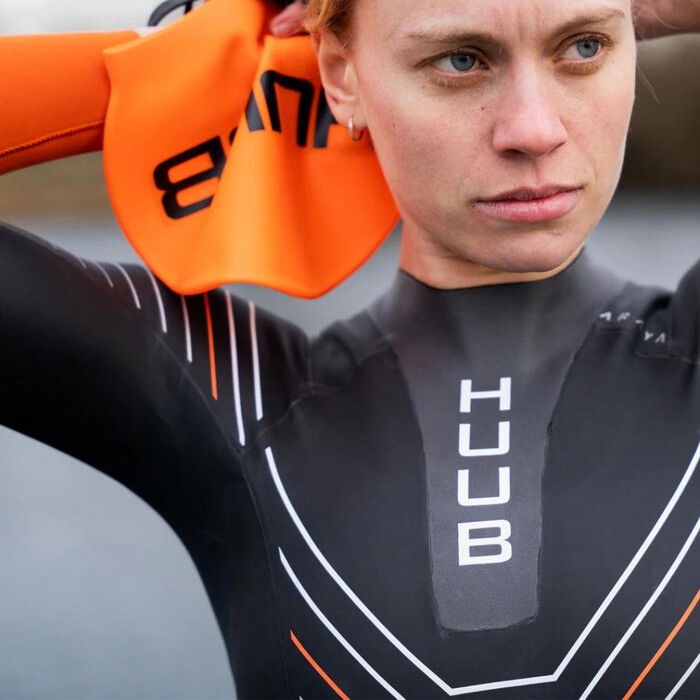 2024 Huub Frauen Araya Neoprenanzug ARAYAW - Black / Orange